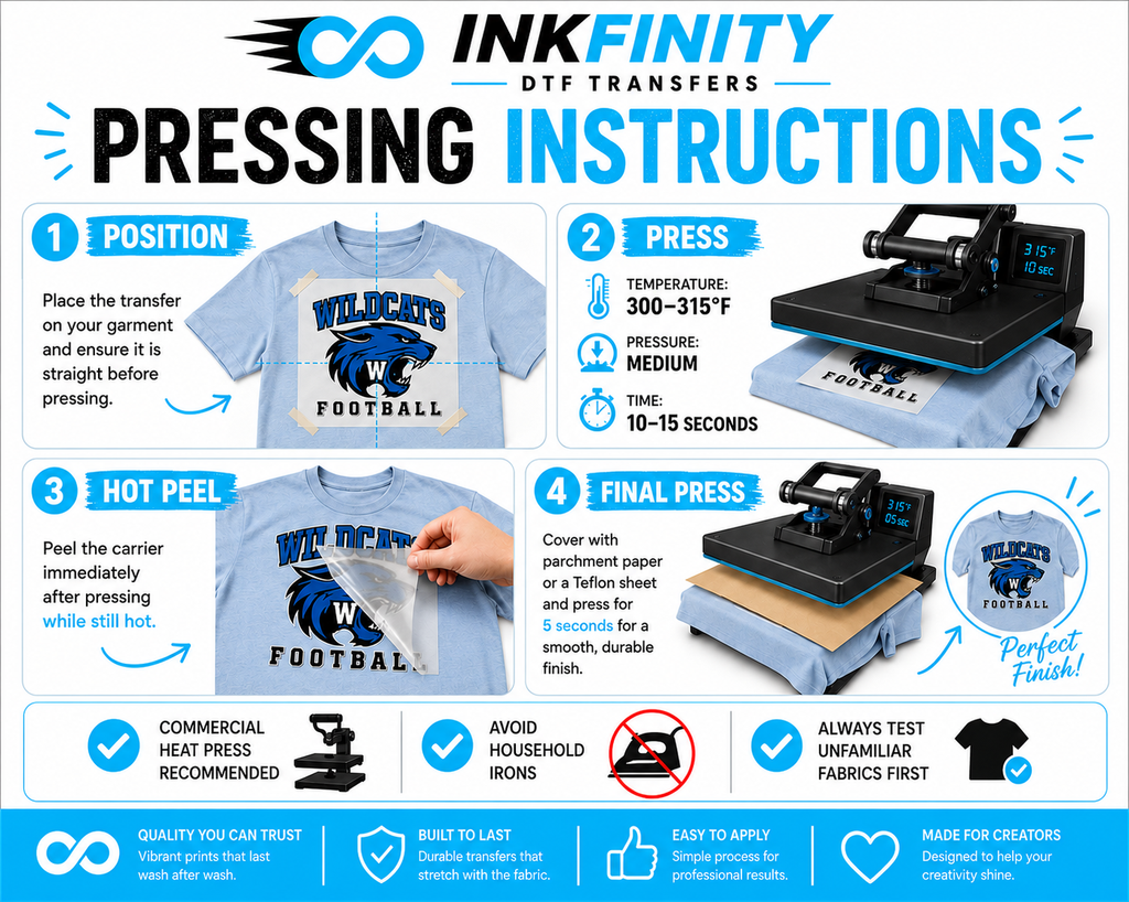 22×24 Custom DTF Gang Sheet – Ready to Press Full Color Heat Transfer