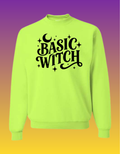 Basic Witch Lime Sweatshirt