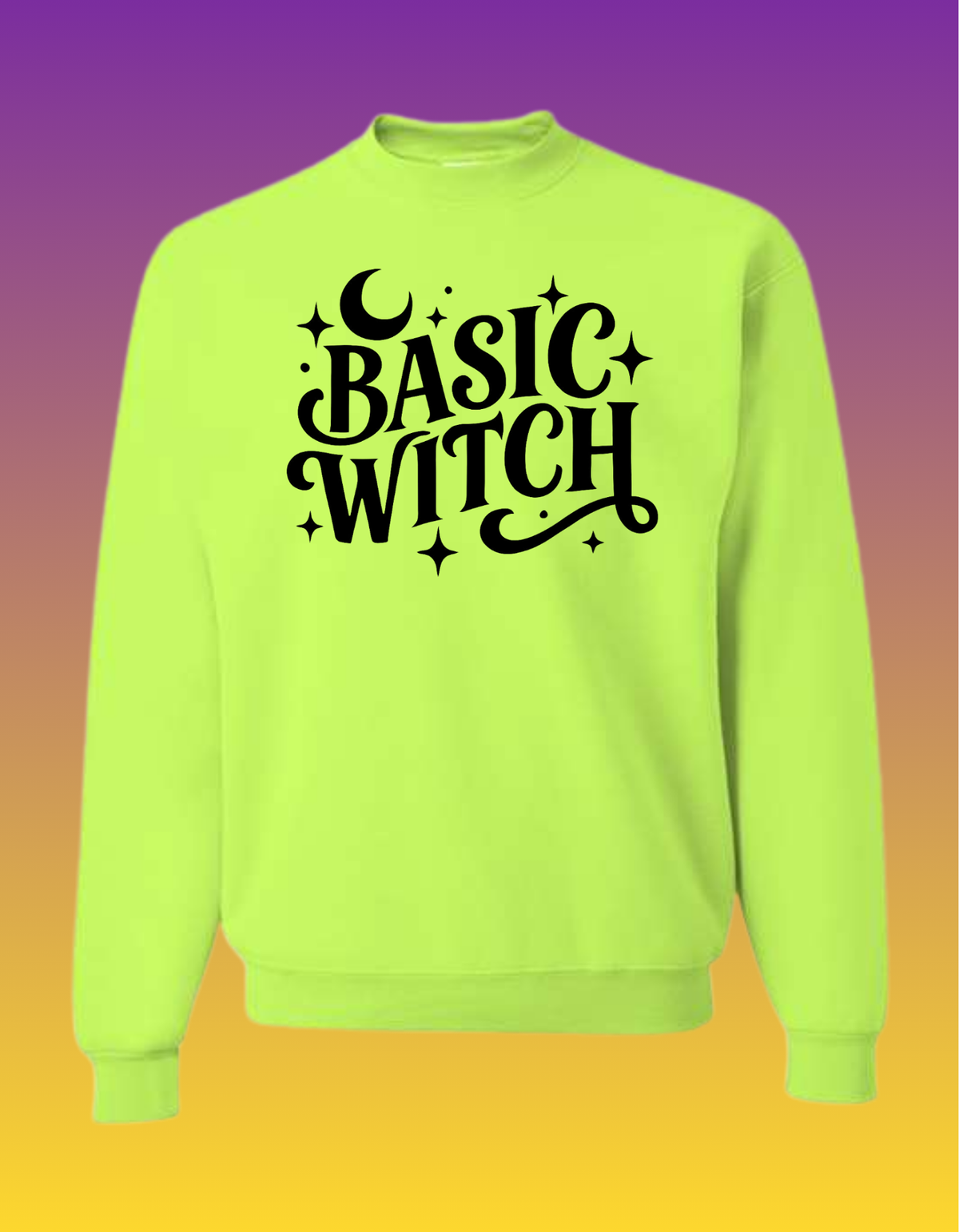 Basic Witch Lime Sweatshirt